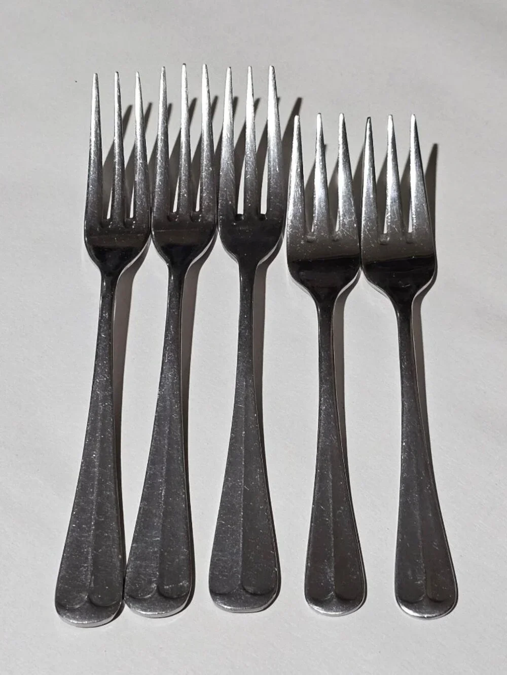 Northland Post Road flatware 2 Salad & 3 Dinner Forks Korea 3-tines Stainless